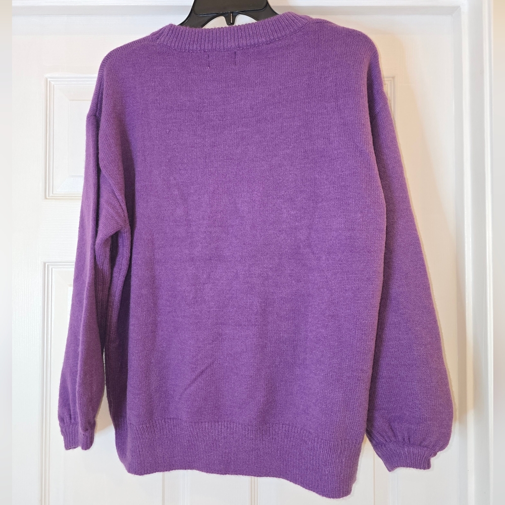 BiBi Purple Sweater with Gold Touchdown Design - Picture 2 of 4
